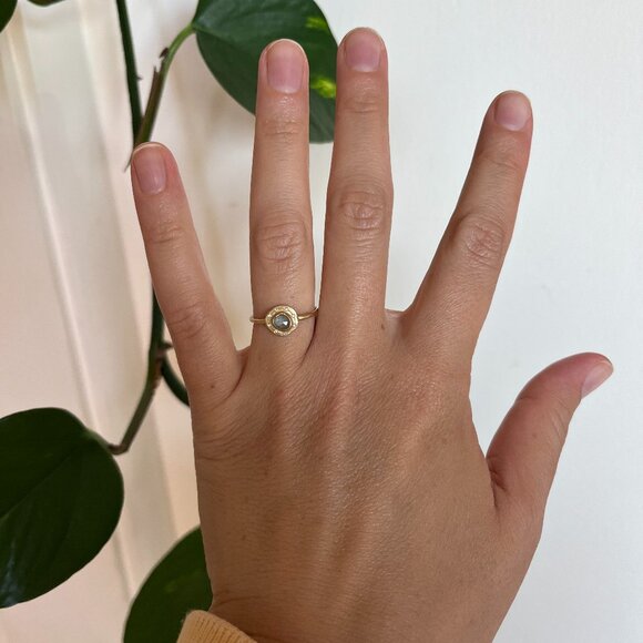 Sirciam Little Space Orbit Ring, Size 5.5 - Picture 4 of 4